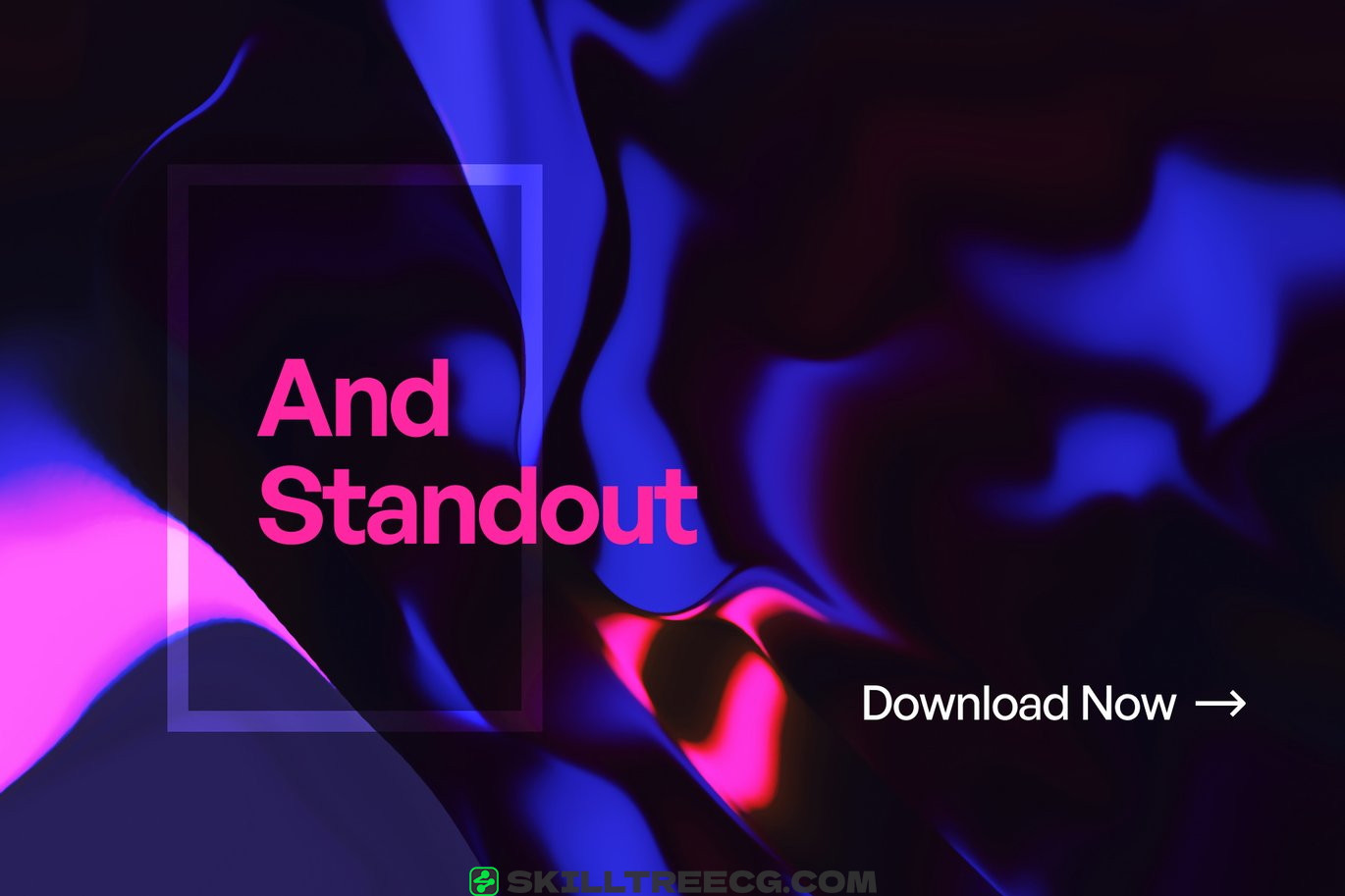 图片[3]-Blue Magenta Liquid Glitch Dark Background（584074）-技能树